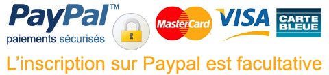 Paiements sécurisés via Paypal